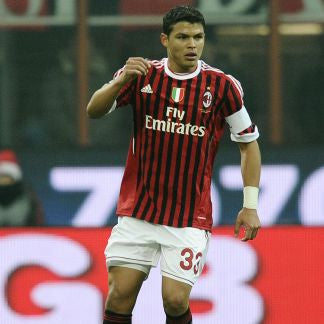 MAILLOT RÉTRO AC MILAN DOMICILE 2011-2012 + T.SILVA 33