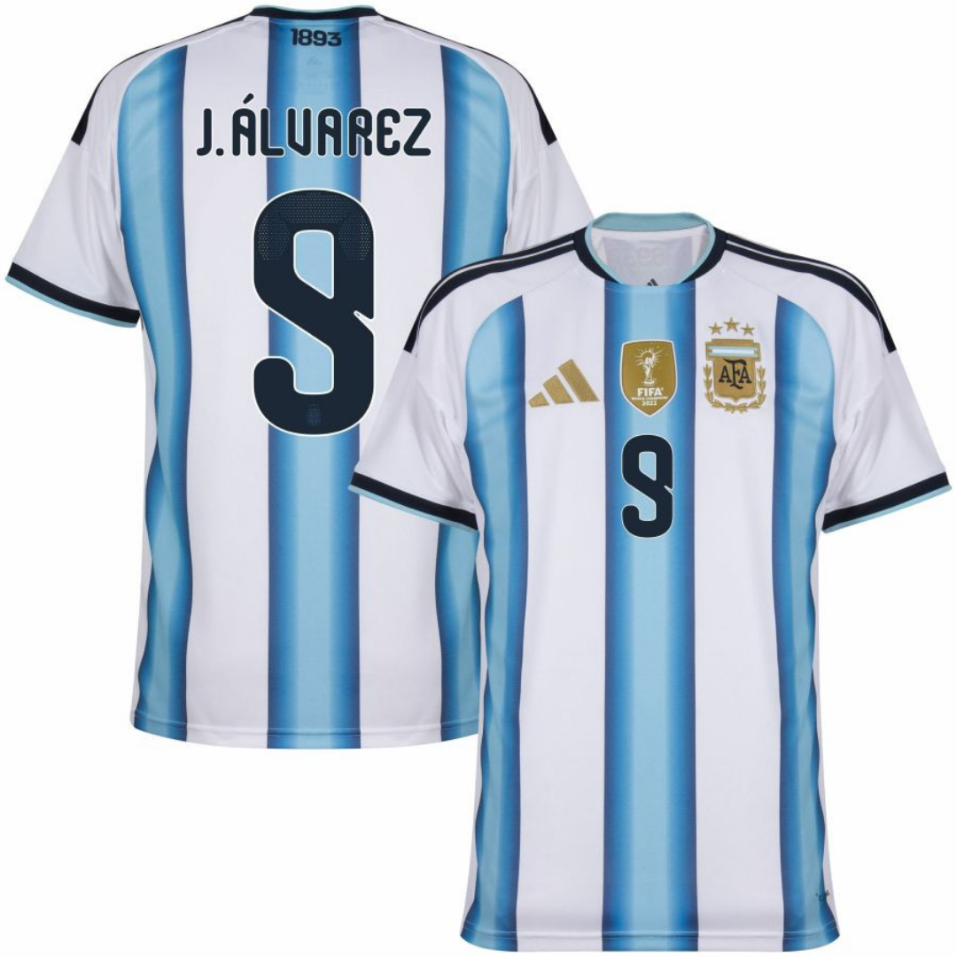 MAILLOT ARGENTINE DOMICILE 2026/27 PERSONNALISATION ALVAREZ
