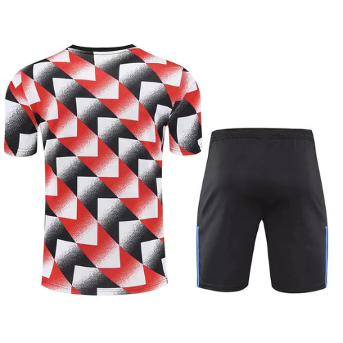 KIT MAILLOT + SHORT ENTRAÎNEMENT ROUGE MANCHESTER UNITED