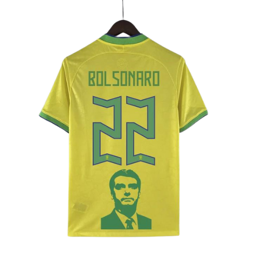 MAILLOT BRÉSIL DOMICILE ÉDITION SPÉCIALE BOLSONARO 2022/23