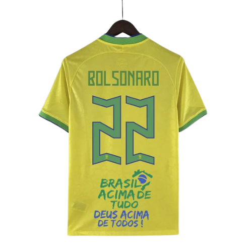 MAILLOT BRÉSIL DOMICILE ÉDITION SPÉCIALE BOLSONARO 2022/23