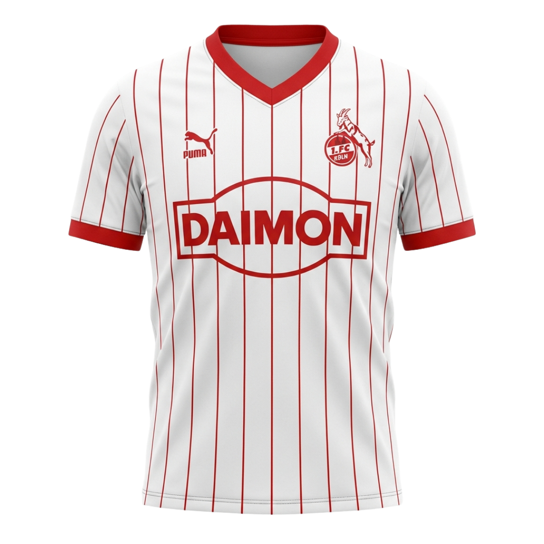 MAILLOT EXTÉRIEUR FC KÖLN 1985/86 RÉTRO