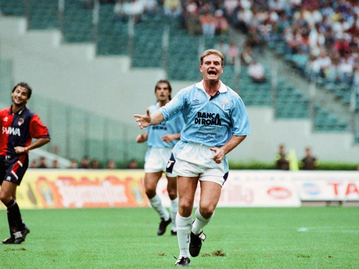 MAILLOT RÉTRO LAZIO DOMICILE 1991-1992 + GASCOIGNE 10