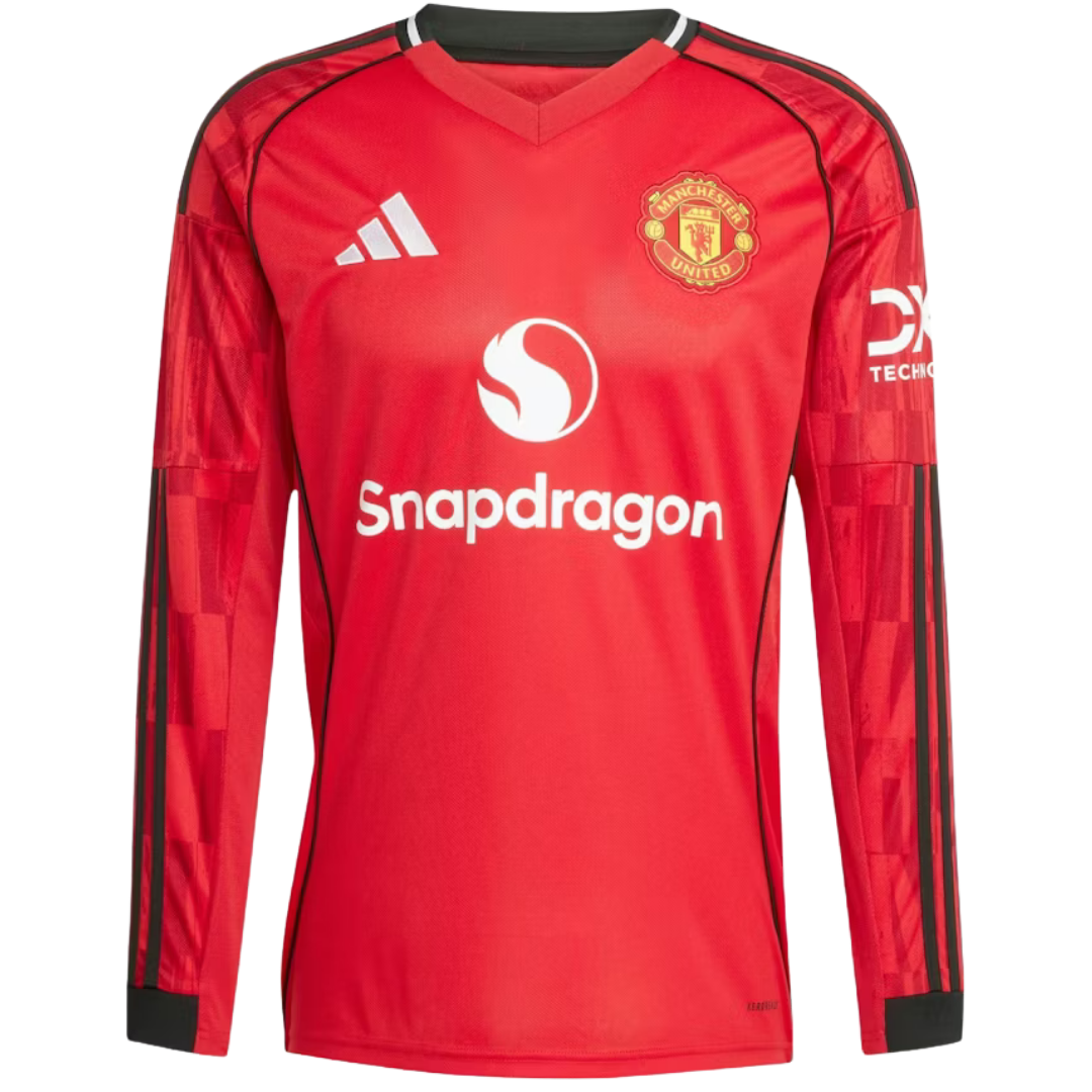 MAILLOT DOMICILE MANCHESTER UNITED MANCHES LONGUES 2025/26