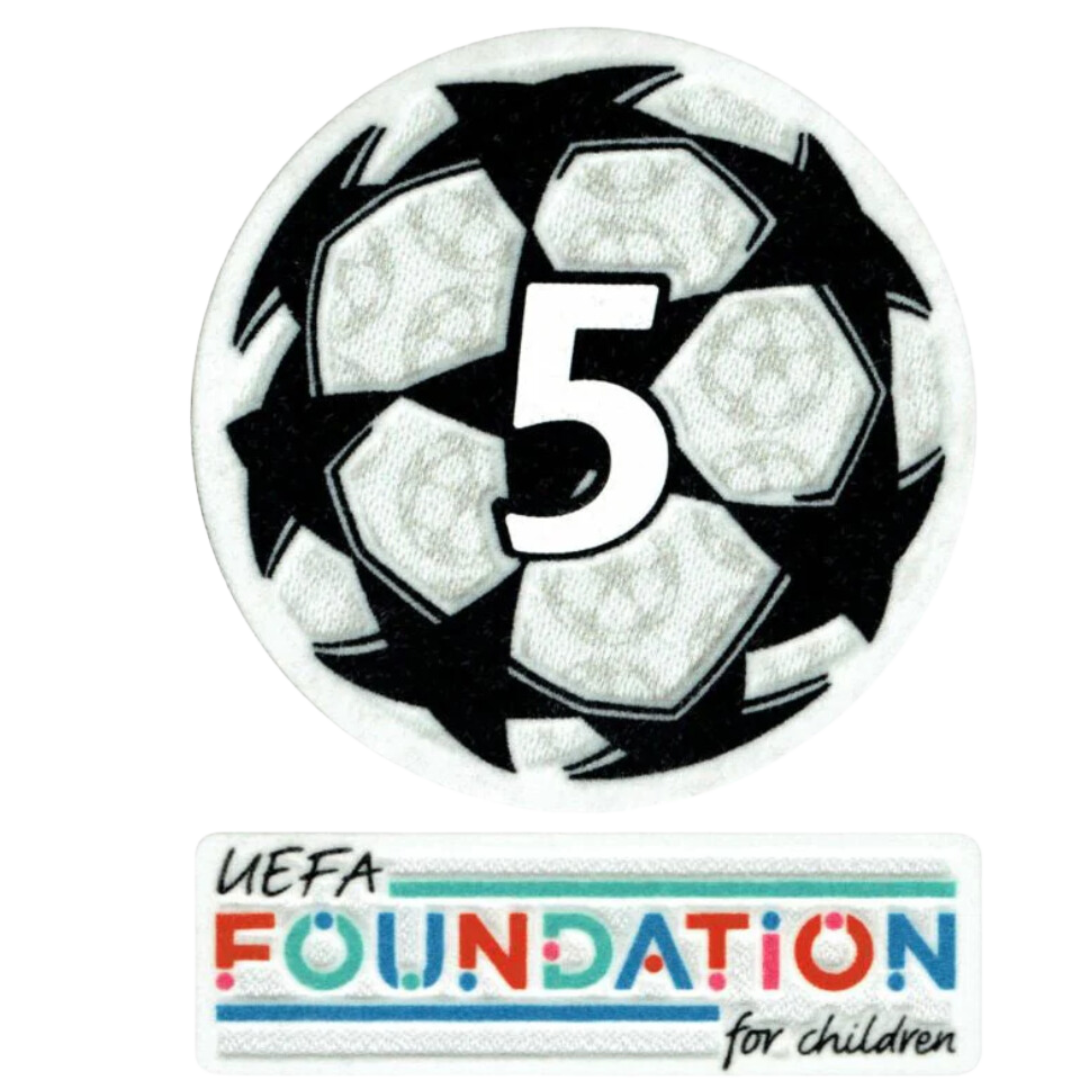 21-23 UCL STARBALL 5 FOIS VAINQUEUR + GAME PATCH DE LA UEFA FOUNDATION