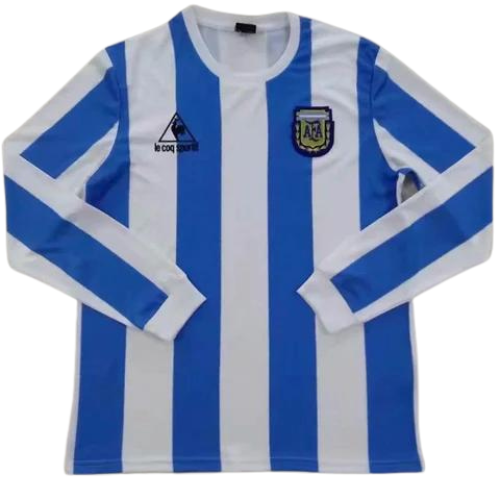 MAILLOT RÉTRO MANCHES LONGUES ARGENTINE DOMICILE 1986