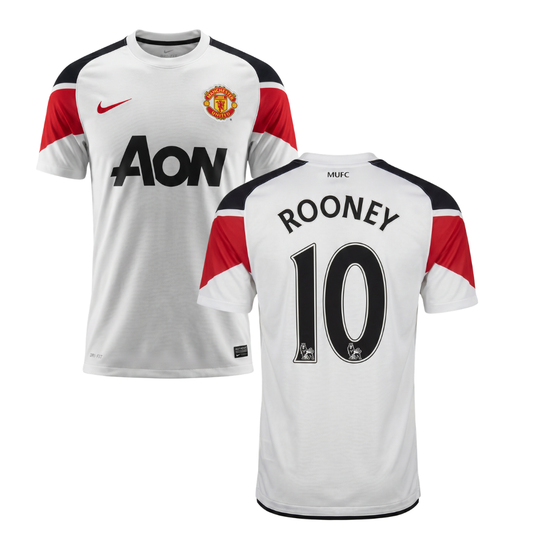 MAILLOT RÉTRO MANCHESTER UNITED 2010/12 PERSONNALISATION ROONEY