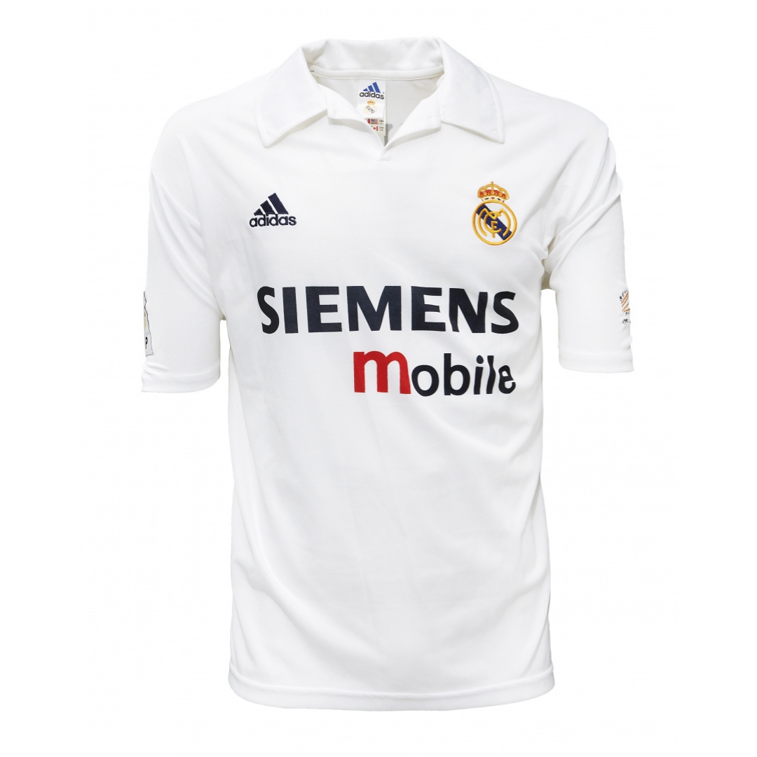 MAILLOT DOMICILE REAL MADRID 2001/02 RÉTRO
