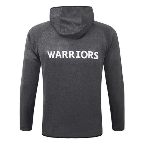 KIT VESTE ZIPPÉE À CAPUCHE + SURVÊTEMENT NBA GRIS WARRIORS 2021/22