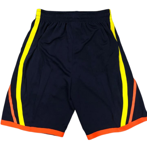 SHORT NBA NOIR-JAUNE-ORANGE WARRIORS 2021/22