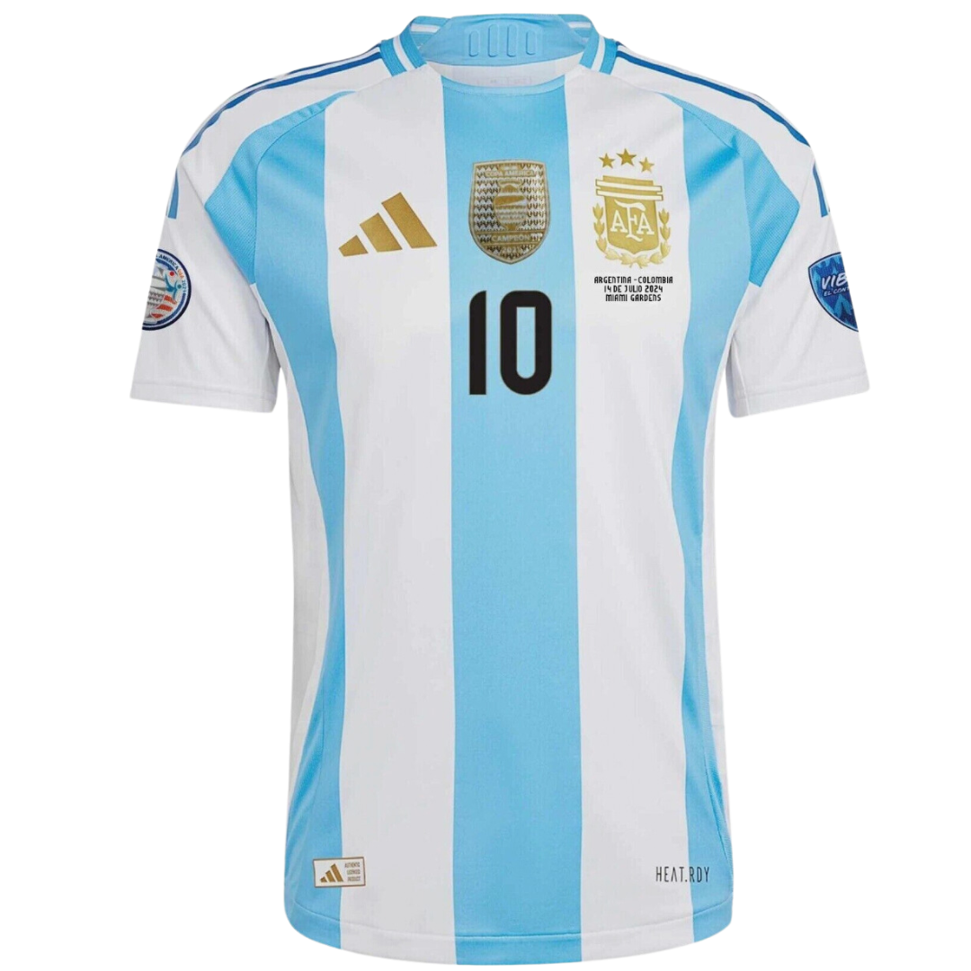 MAILLOT ARGENTINE DOMICILE COPA AMERICA CHAMPIONS 2024/25 (NOM ET NUMÉRO DU JOUEUR NON INCLUS)