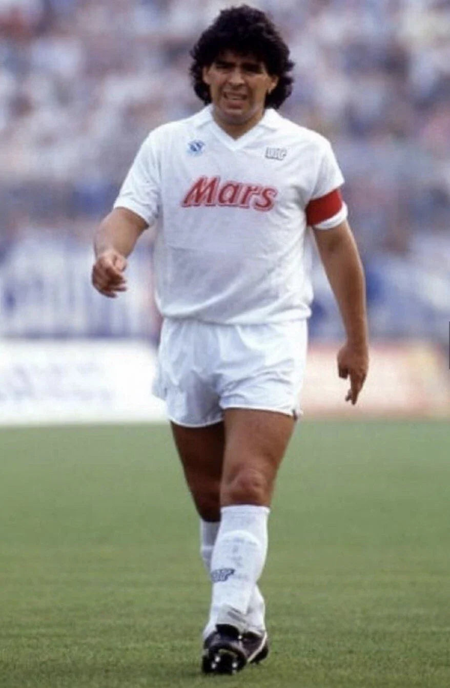 MAILLOT RÉTRO NAPOLI EXTÉRIEUR 1987-1988 + MARADONA 10