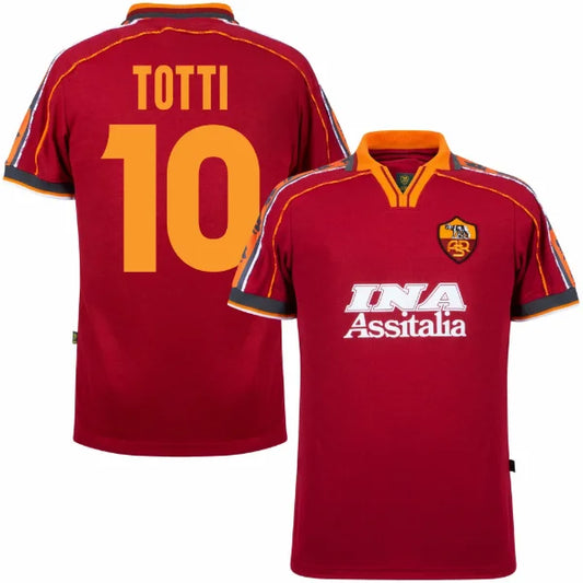 MAILLOT RÉTRO AS ROMA 1998-1999 + TOTTI 10