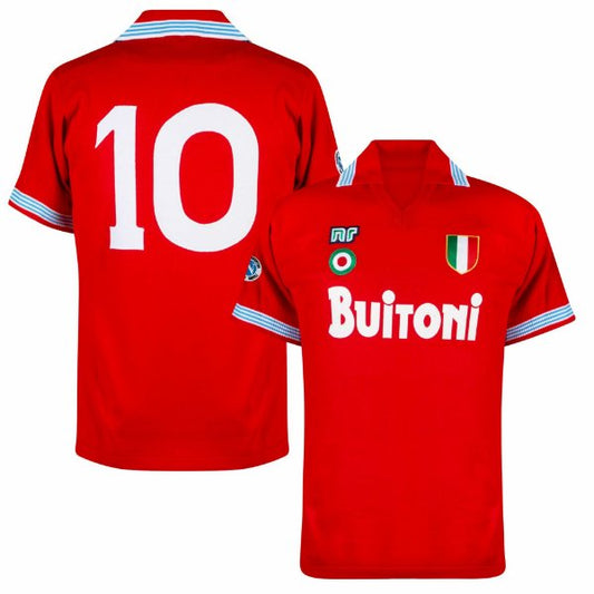 MAILLOT RÉTRO NAPOLI TROISIÈME 1987-1988 + MARADONA 10