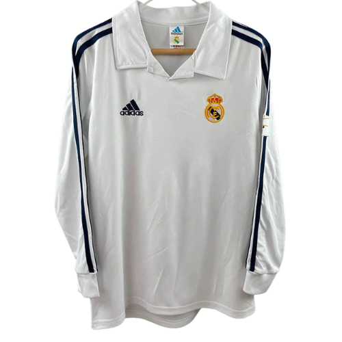 MAILLOT RÉTRO MANCHES LONGUES REAL MADRID DOMICILE 2001