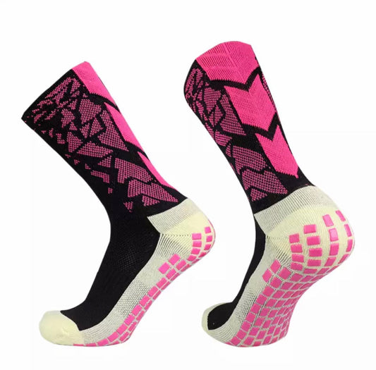 SOCKS GRIP® PROFESSIONNELLES PINK FLUO/ BLACK