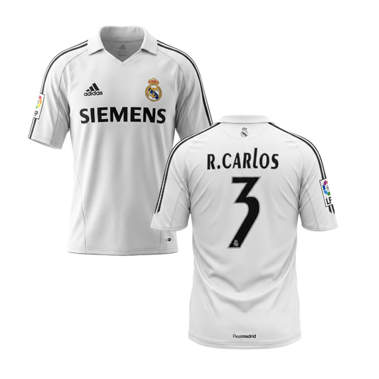 MAILLOT RÉTRO REAL MADRID 2005/06 PERSONNALISATION CARLOS