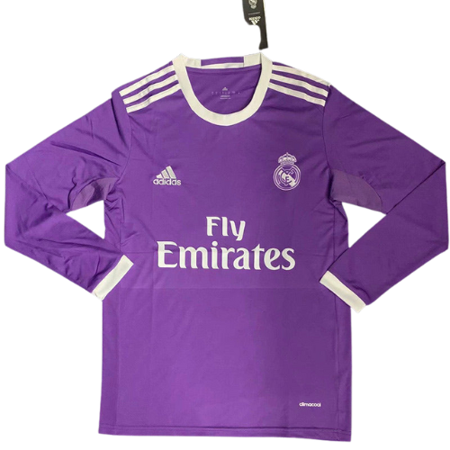 MAILLOT RÉTRO MANCHES LONGUES REAL MADRID EXTÉRIEUR 2016/17