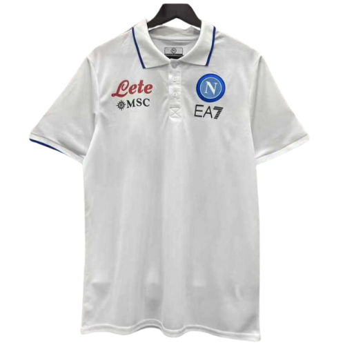 POLO MANCHES COURTES BLANCHE NAPOLI 2023