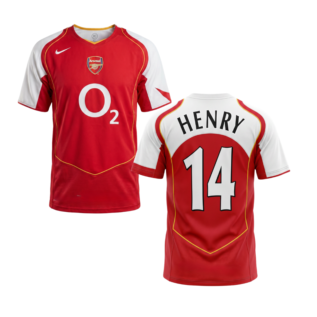 MAILLOT RÉTRO ARSENAL 2004/05 PERSONNALISATION HENRY