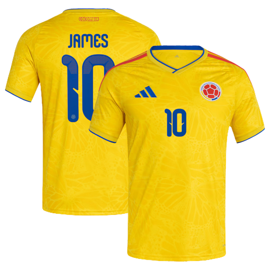 MAILLOT COLOMBIE DOMICILE 2026/27 PERSONNALISATION JAMES RODRIGUEZ