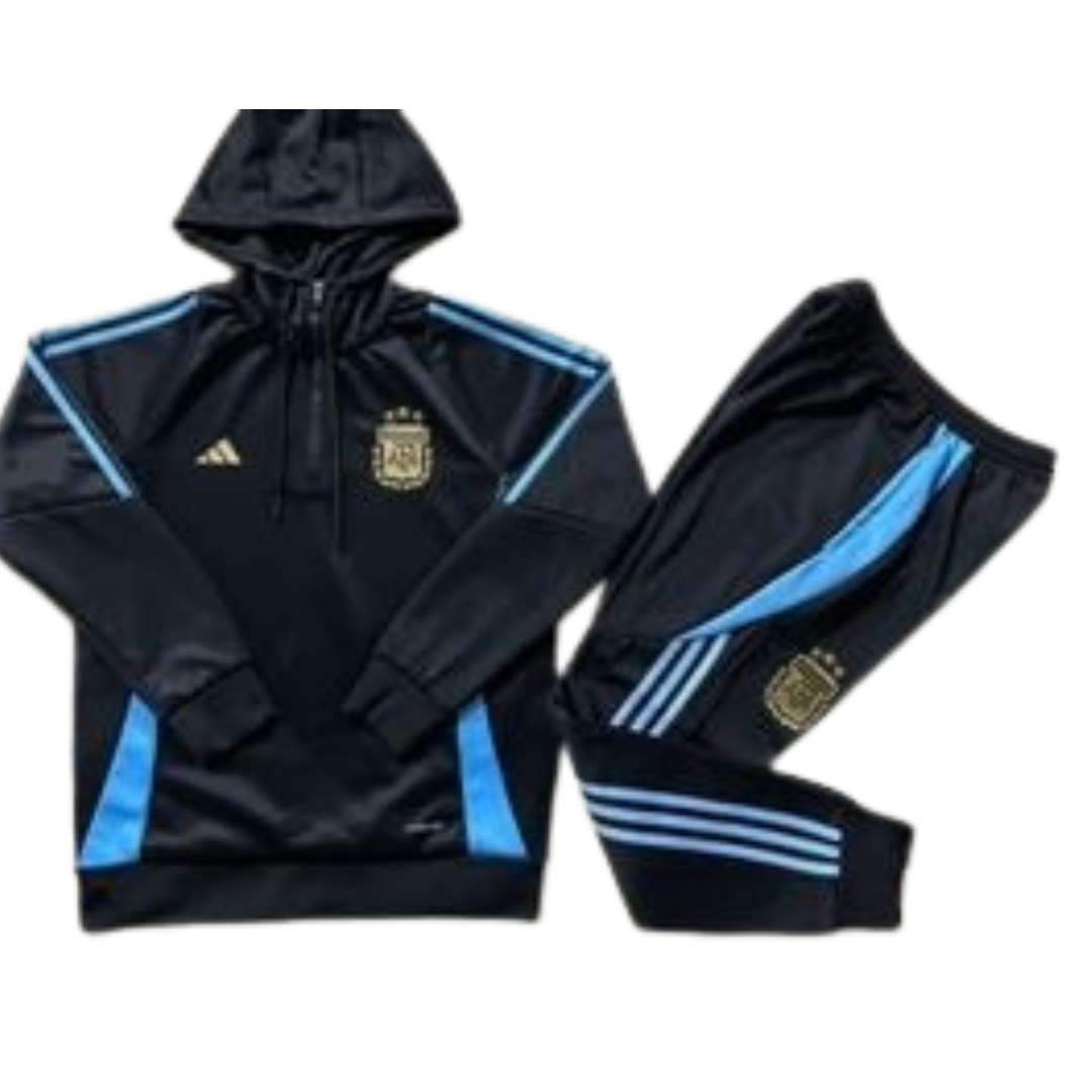 KIT VESTE NOIRE + SURVÊTEMENT ARGENTINE 2024/25