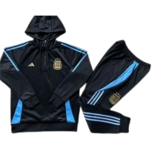 KIT VESTE NOIRE + SURVÊTEMENT ARGENTINE 2024/25