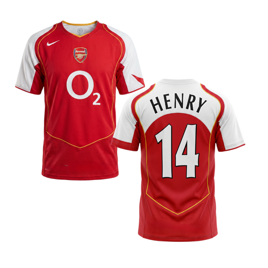 MAILLOT RÉTRO ARSENAL 2004/05 PERSONNALISATION HENRY
