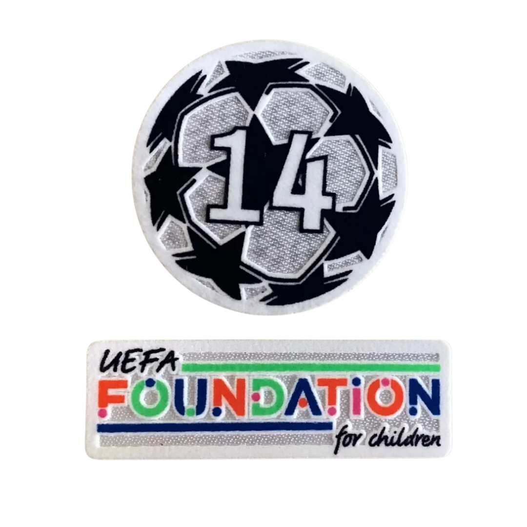 CHAMPIONS LEAGUE FOOTBALL PATCH SET REAL MADRID 2022 VAINQUEUR 14
