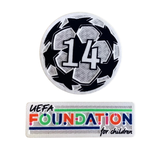 CHAMPIONS LEAGUE FOOTBALL PATCH SET REAL MADRID 2022 VAINQUEUR 14