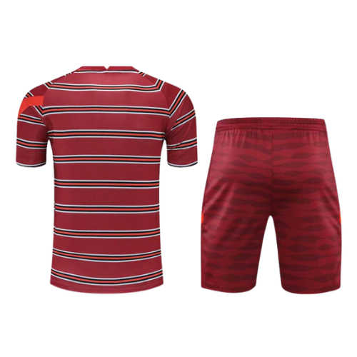 KIT MAILLOT D'ENTRAÎNEMENT ROUGE + SHORT LIVERPOOL 2021/22