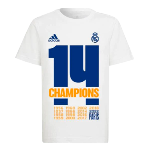 MAILLOT REAL MADRID ÉDITION SPÉCIALE 14 FOIS CHAMPION CHAMPIONS LEAGUE 2021/22
