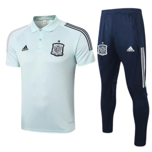 KIT POLO BLANC + SURVÊTEMENT ESPAGNE 2021/22