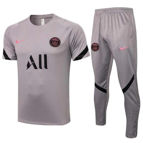 KIT MAILLOT GRIS + SHORT PSG X JORDAN 2021/22