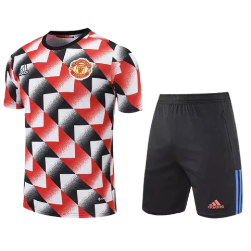 KIT MAILLOT + SHORT ENTRAÎNEMENT ROUGE MANCHESTER UNITED