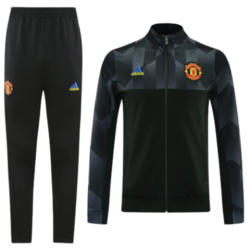 KIT VESTE ZIPPÉE + SURVÊTEMENT NOIR MANCHESTER UNITED 2021/22