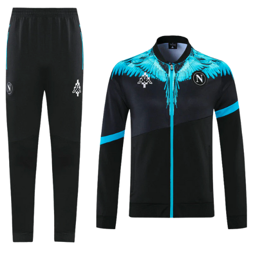 KIT VESTE + SURVÊTEMENT NOIR NAPOLI X MARCELO BURLON ÉDITION LIMITÉE 2021/22