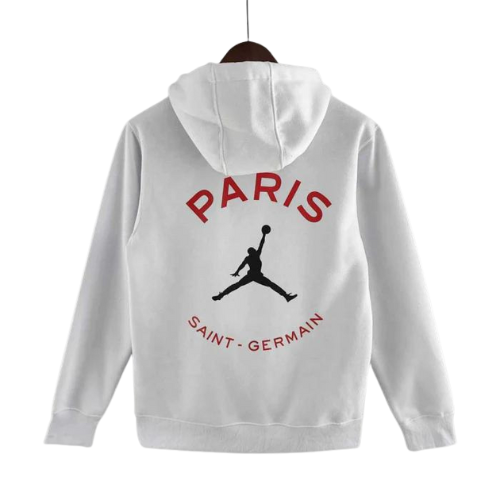 SWEAT BLANC À CAPUCHE PSG X JORDAN 2022/23