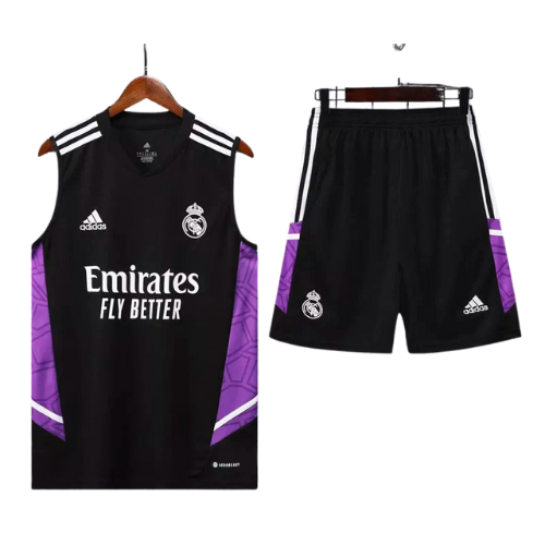 KIT MAILLOT NOIR + SHORT REAL MADRID 2022/23