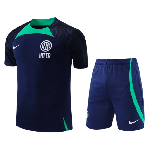 KIT MAILLOT + SHORT ENTRAÎNEMENT INTER 2022/23 BLEU