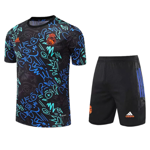 KIT MAILLOT FANTAISIE ENTRAÎNEMENT + SHORT REAL MADRID 2022/23