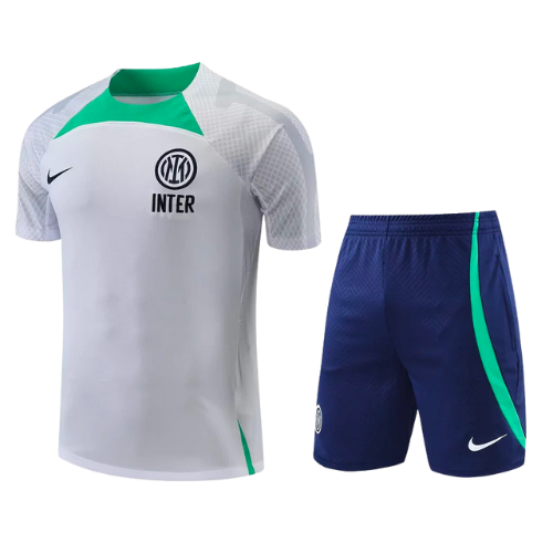 KIT MAILLOT + SHORT ENTRAÎNEMENT INTER 2022/23 BLANC