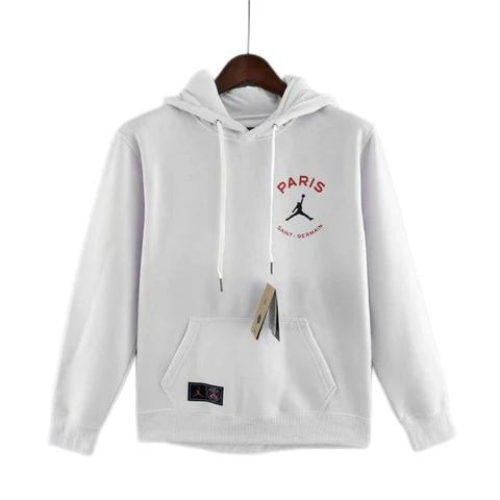 SWEAT BLANC À CAPUCHE PSG X JORDAN 2022/23
