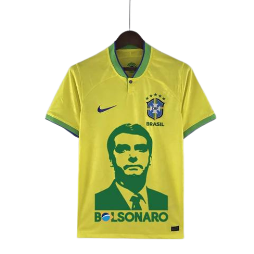 MAILLOT BRÉSIL DOMICILE ÉDITION SPÉCIALE BOLSONARO 2022/23