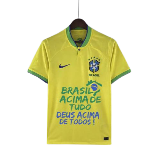 MAILLOT BRÉSIL DOMICILE ÉDITION SPÉCIALE BOLSONARO 2022/23