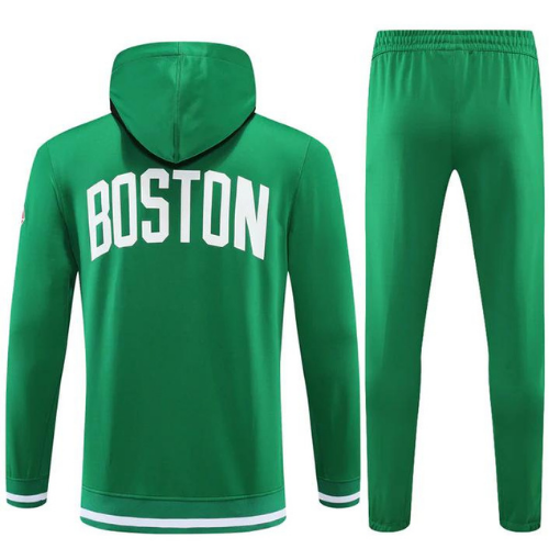 KIT VESTE ZIPPÉE À CAPUCHE NBA VERT CELTICS 2021/22