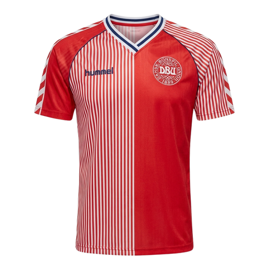 MAILLOT DOMICILE HUMMEL DANEMARK 1986 RÉTRO