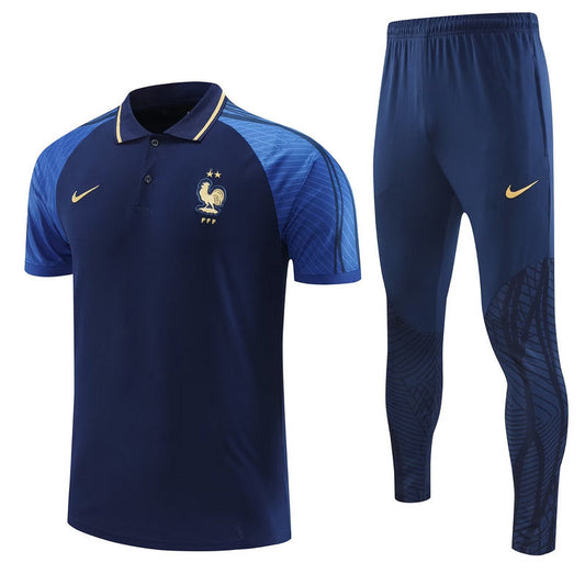 KIT POLO BLEU + SURVÊTEMENT FRANCE 2022/23