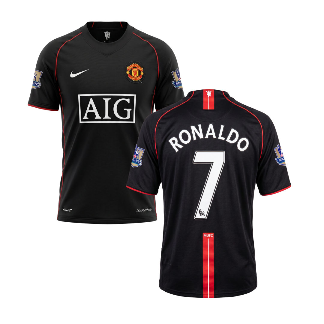 MAILLOT RÉTRO MANCHESTER UNITED 2007/08 PERSONNALISATION RONALDO