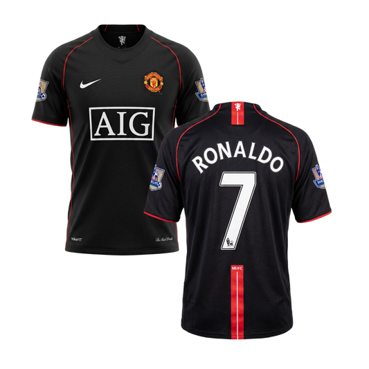 MAILLOT RÉTRO MANCHESTER UNITED 2007/08 PERSONNALISATION RONALDO